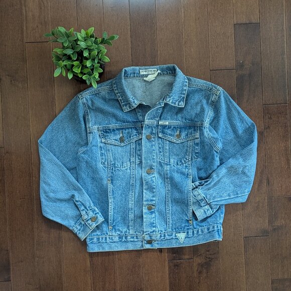 GUESS GEORGES MARCIANO VINTAGE 1980s DENIM JACKET - Picture 2 of 4